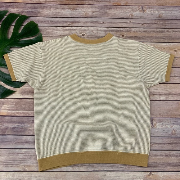 Vtg 60s Champion stripe short sleeve sweatshirt - Picture 7 of 12